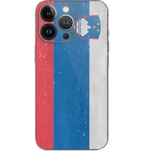 Slovenia Flag Distressed iPhone 13 Pro Skin